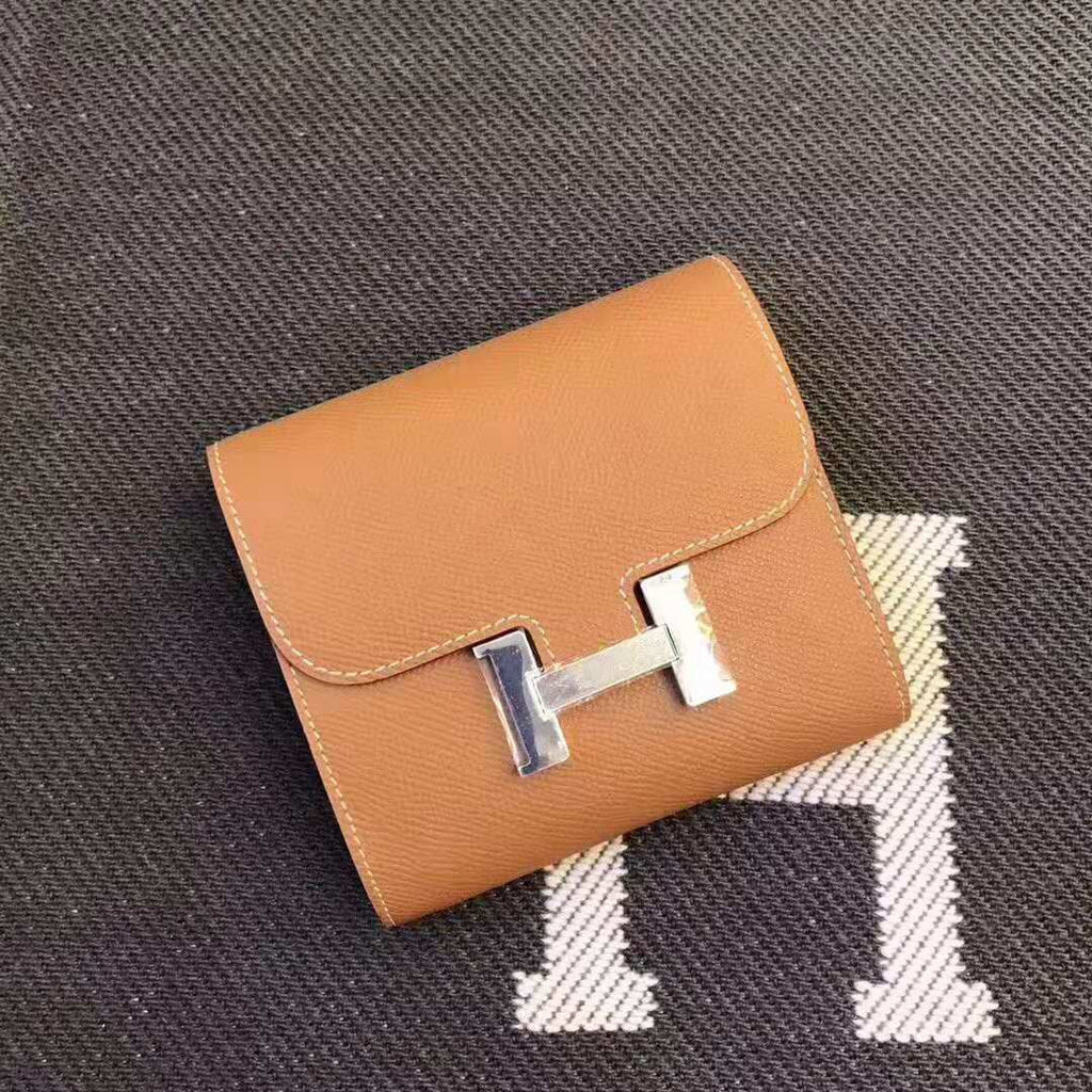 HERMES Constance 13 Tan Epsom Shw