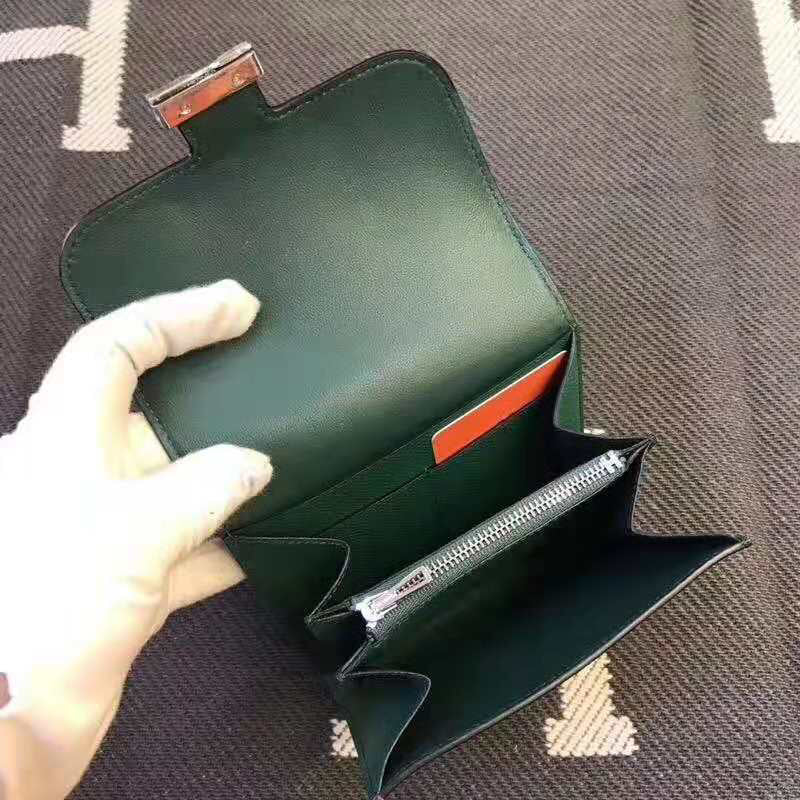HERMES Constance 13 Dark Green Epsom Shw