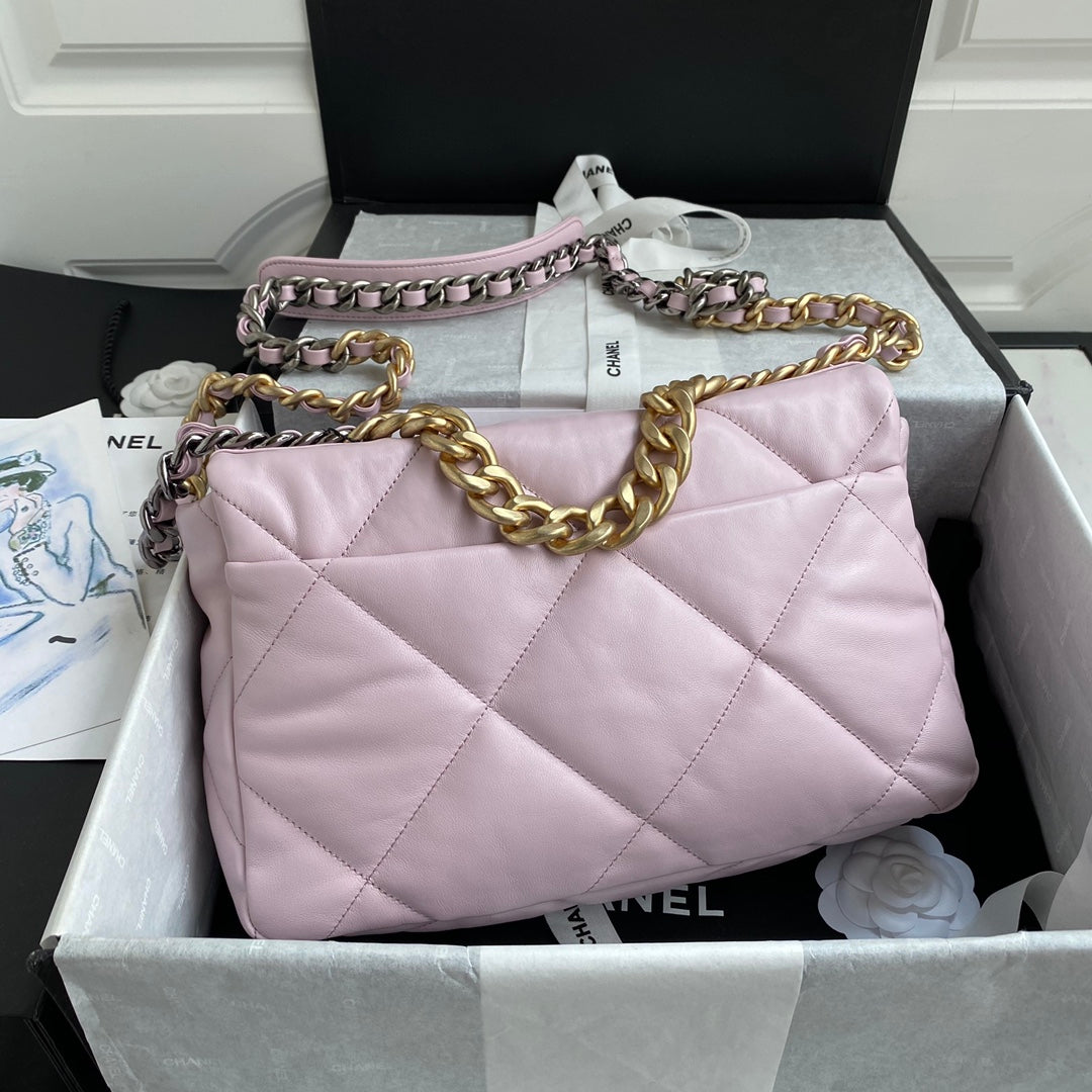 CHANEL 26 SMALL BAG IN LIGHT PINK CALFSKIN