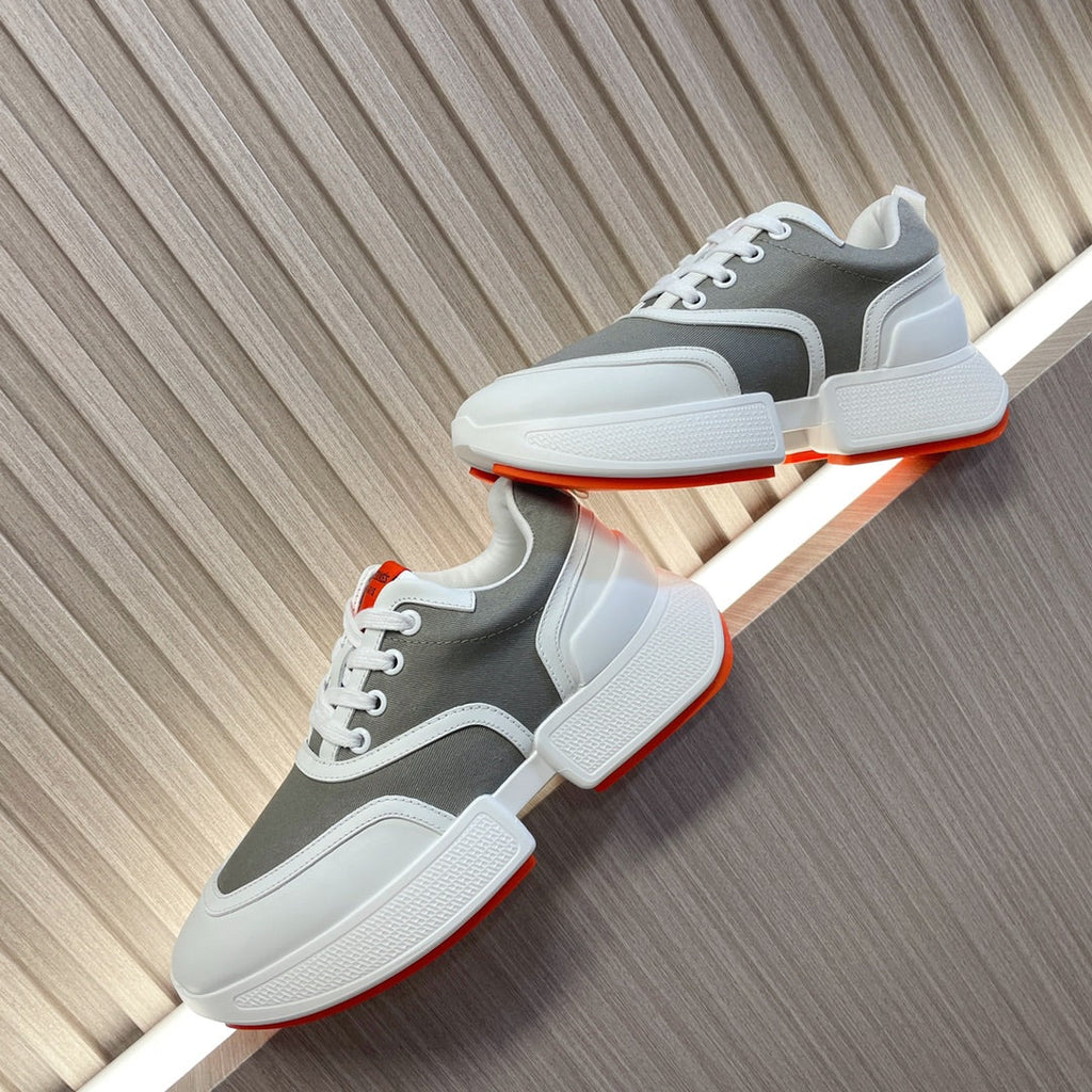 HERMES GIGA SNEAKER GRAY MIX WHITE CALFSKIN