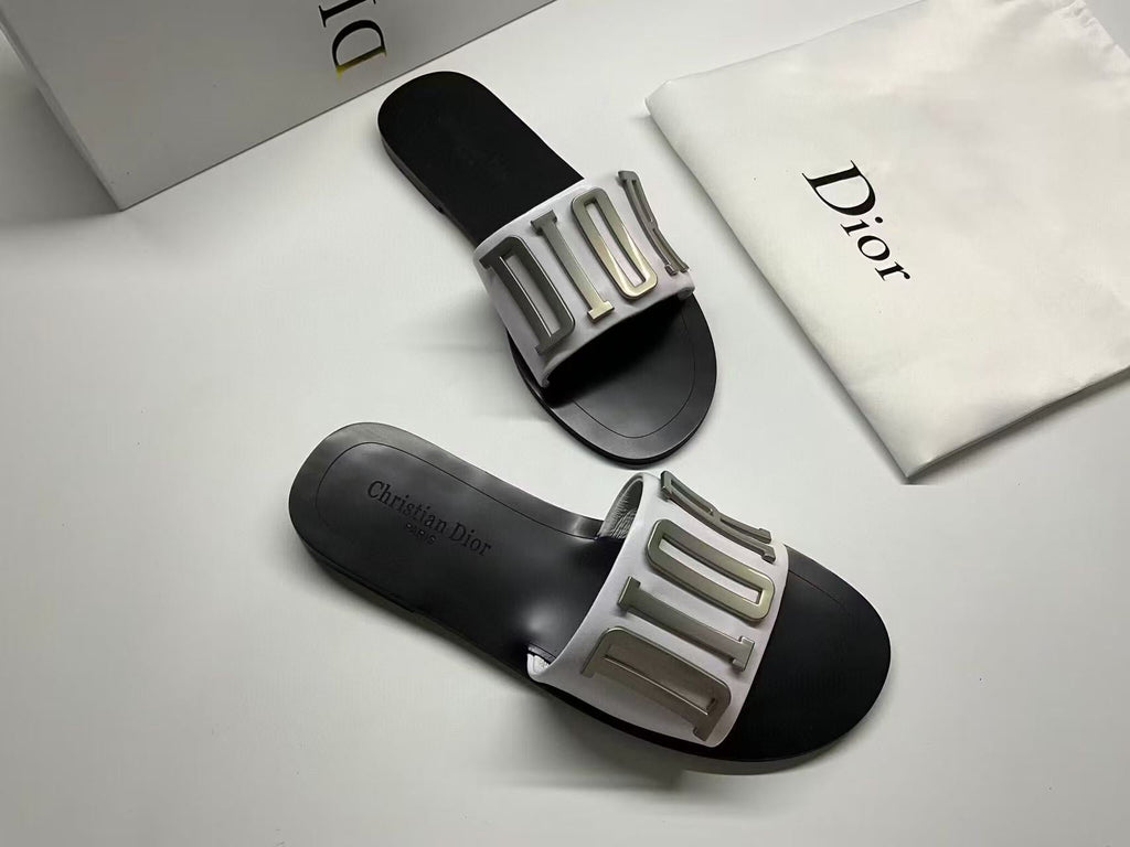 DIOR CD SLIDE REVOLUTION BLACK MIX GREY SHW