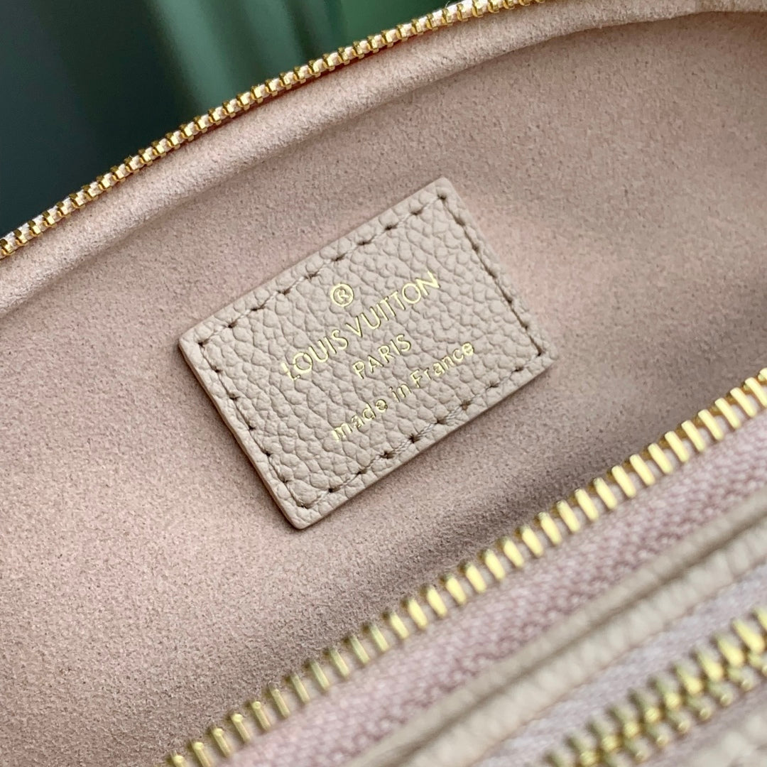 LOUIS VUITTON MINI BUMBAG 17 IN NUDE PINK EMBOSSED MONOGRAM EMPREINTE CALFSKIN