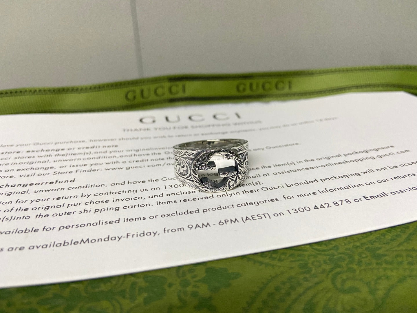 Double Gucci Interlocking Gucci Ring