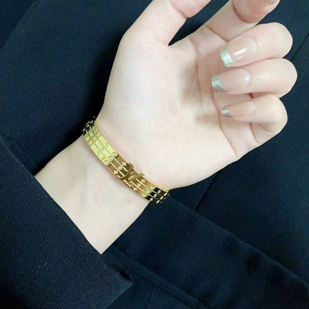 18K Louis Vuitton Vintage Monogram Bracelet