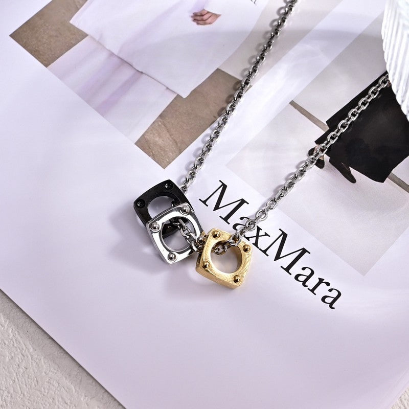 18K Louis Vuitton Bold Tri-Color Necklace