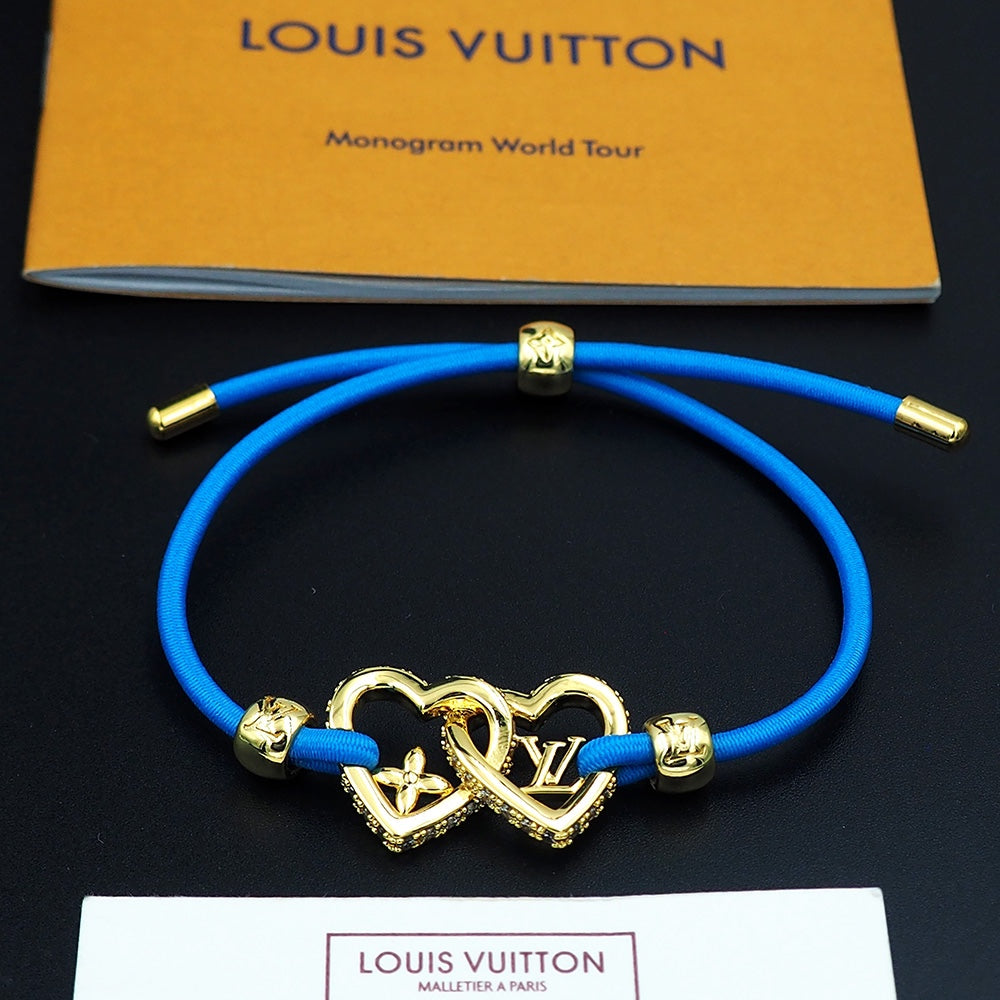 18K Louis Vuitton My Love Blue Bracelet