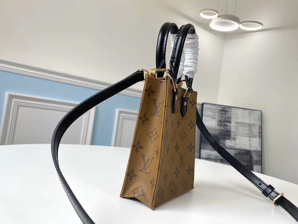 LOUIS VUITTON LV PETIT SAC PLAT MONOGRAM COATED CANVAS